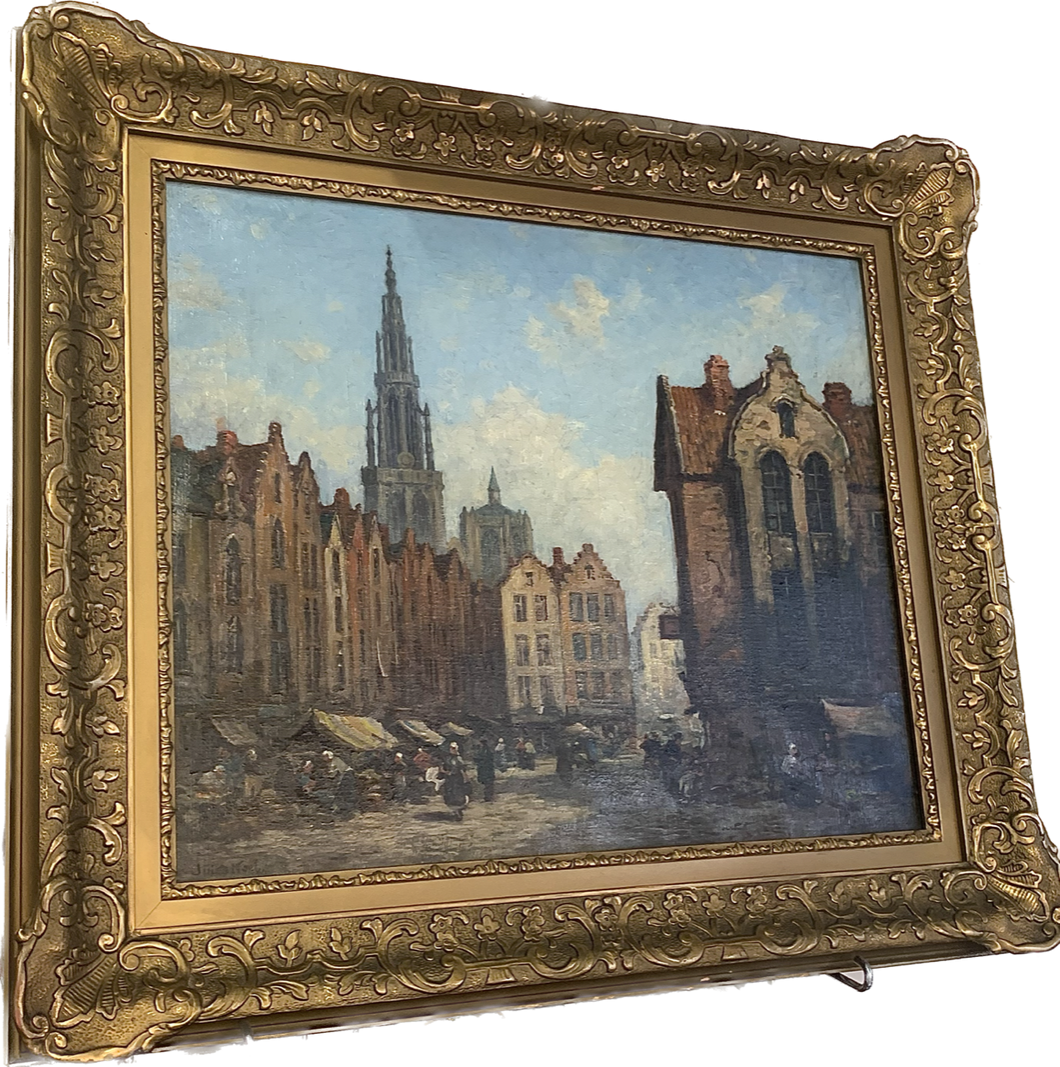 Original Oil, Jules Achille Noel (1815-1881), framed